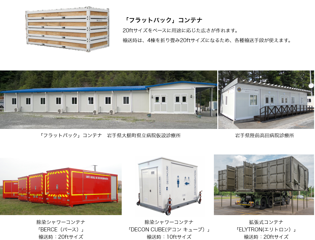 多目的コンテナ・医療用コンテナ